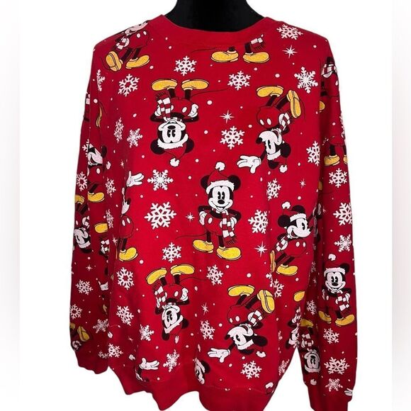 UGLY CHRISTMAS SWEATER DISNEY MICKEY MOUSE HOLIDAY SIZE MEDIUM - Picture 4 of 8